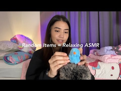 asmr - my daughter hands me her stuffs… and i turn them into relaxing tingles 💖 | malay + eng