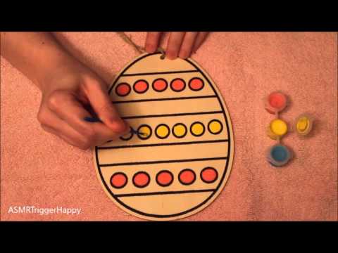 Painting A Wooden Ornament (ASMR)