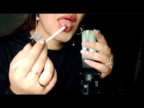 ASMR spit painting your face mouth sounds 🎨 #ASMR