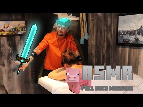 ASMR Full Back Massage | Female Customer Received Therapy For Well Sleep