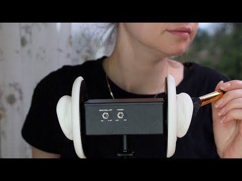 ASMR Ear Brushing |  3Dio Binaural Ear To Ear For Sleep (No Talking)