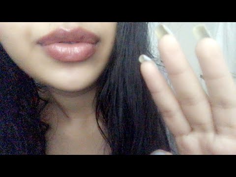 ASMR~ Upclose Inaudible whisper + hand movements (so many mouth soundsss)