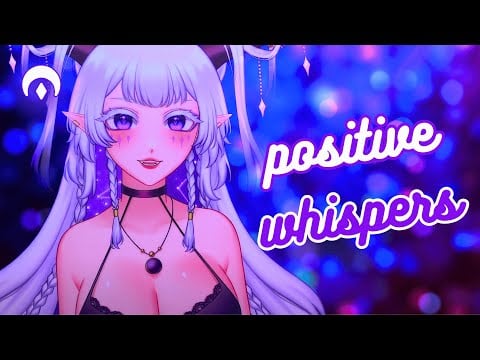 Ear Rubbing and Positive Affirmations 💜 Upclose Whispers 🤫