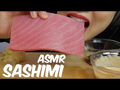 ASMR TUNA SASHIMI (SAVAGE  EXTREME EATING SOUNDS) Whole Big Slice No Talking | SAS-ASMR