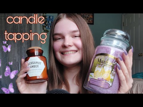 Fast Candle Tapping + Whispers and Mouth Sounds ASMR 🕯