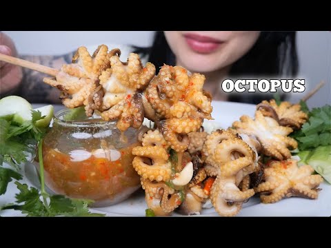 OCTOPUS WITH SEAFOOD SAUCE (ASMR EATING SOUNDS) NO TALKING | SAS-ASMR