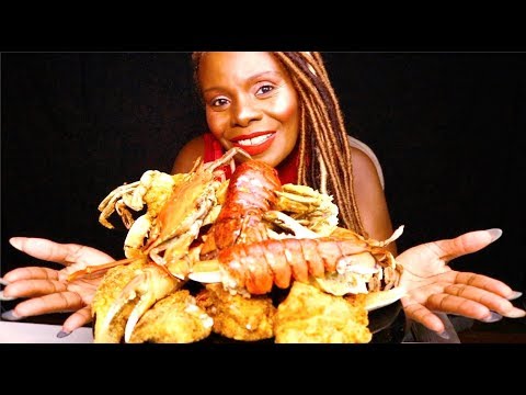 SEAFOOD [ASMR] Eating Sounds LOBSTER {Mukbang}