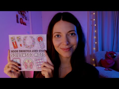 ASMR | Coloreando un libro de SKINCARE COZY Y RELAJANTE