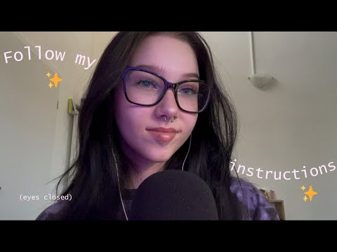 ASMR| Follow my instructions (eyes closed)✨💫 (german/deutsch) #asmr