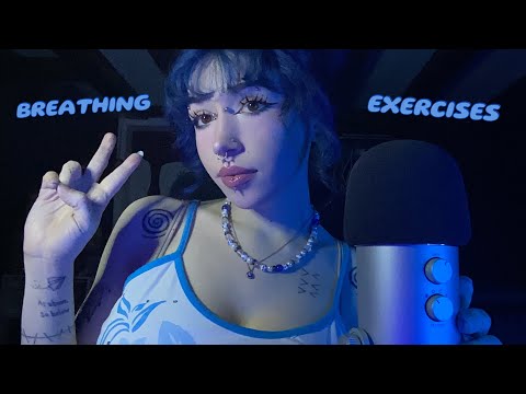 Breathing Exercises ASMR | Breathing Sounds, Hand Movements, Visual Triggers, Whispering