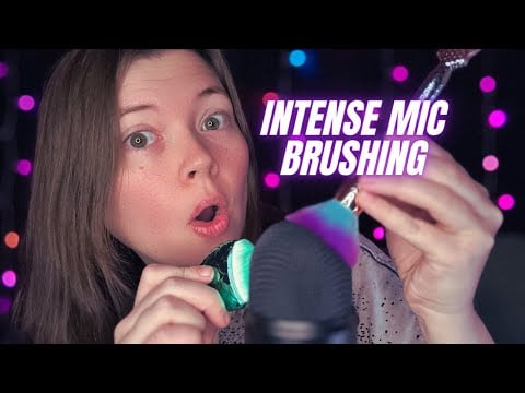 this mic brushing is ridiculously intense (asmr)