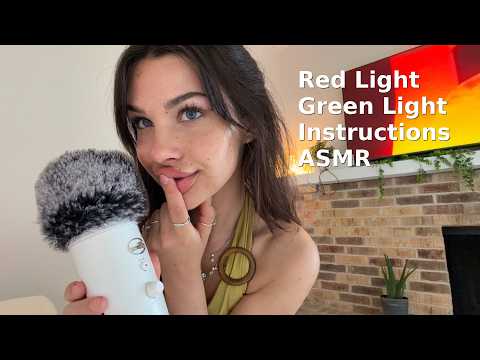 ASMR Red Light Green Light (good boy, countdown, follow along, whispering)
