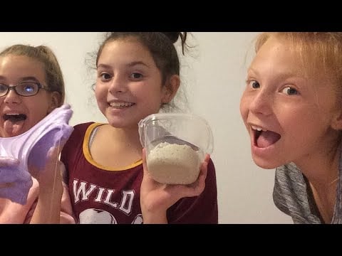 Playing with slime and hanging with friends