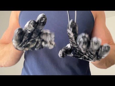 Creamy Gloves and Hands Sounds (Channel FIRST) ASMR