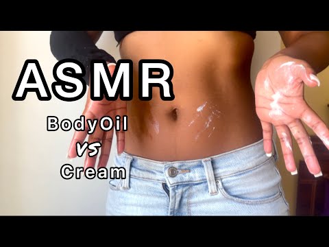 ASMR Applying BodyOil And Cream (rubbing triggers)