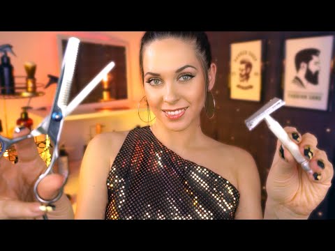 ASMR VIP Haircut and Shave Barber Shop Roleplay Personal Attention