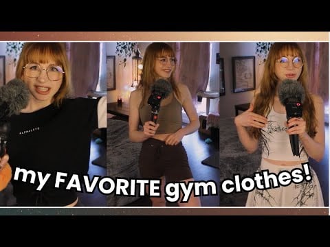 my FAVORITE gym clothes! (alphalete, popflex, breathedivinity, etc..)(asmr)