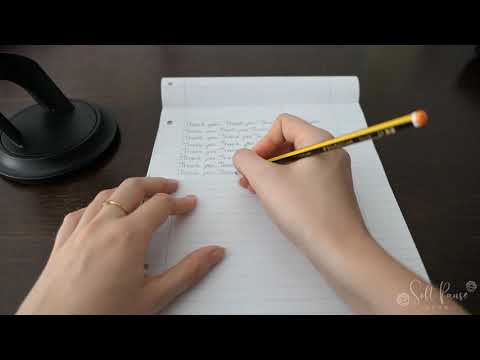 ASMR | Pencil on paper, Thank you for 1,000 subs! | Writing sounds for study or sleep