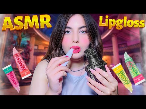 ASMR Eating Lipgloss💄 Sticky Mouth Sounds & Whispers