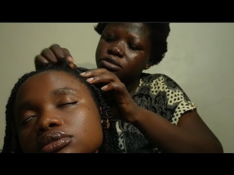 ASMR Relaxing Scalp Check, Scratching & Gum Chewing For Sleep 😴 @BarciHairASMR