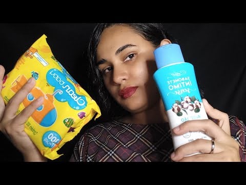 asmr mostrando as minhas comprinhas do mês de novembro (sons de boca, tapping, trigger)