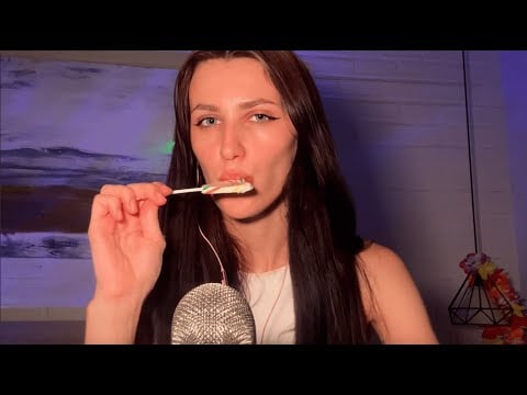 ASMR Lollipop Eating 🍭 Deep Mouth Sounds for Sleep & Relaxation (No Talking)