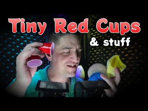 Tapping Cups with Scrubbies Experimental #ASMR #SleepAid #Triggers