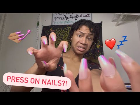 ASMR - Press On Nails Application FAIL
