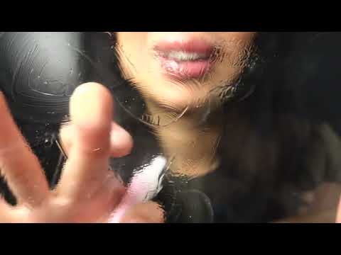 TRYING LIPGLOSS ON GLASS ASMR