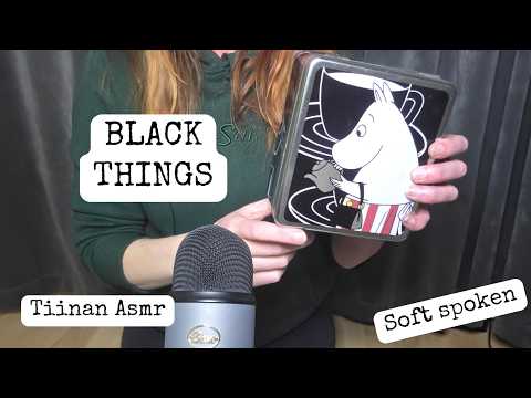 ASMR - Black Items tingles | Soft Spoken with accent