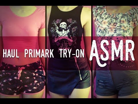 ASMR ita - Try-On Primark Haul (Whispering, Ear to ear, Clothing)