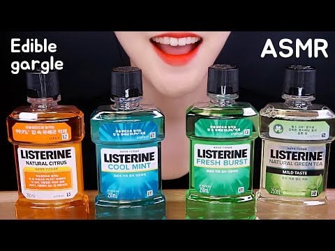 WHICH ONE IS REAL? EDIBLE GARGLE ASMR DRINKING GARGLE ASMR EDIBLE PRANK ASMR NO TALKING