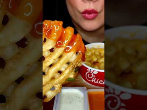 These Fries are the BEST Fries EVER #asmr #chickfila #food #mukbang