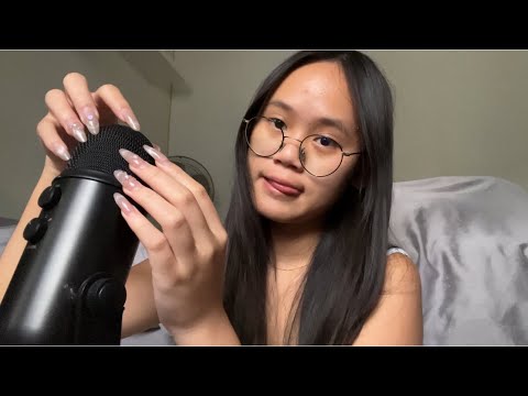 ASMR mic scratching with & without cover