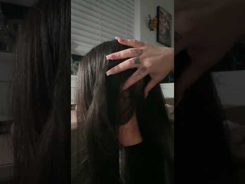 ASMR| Quick Checking your hair for Lice- plucking