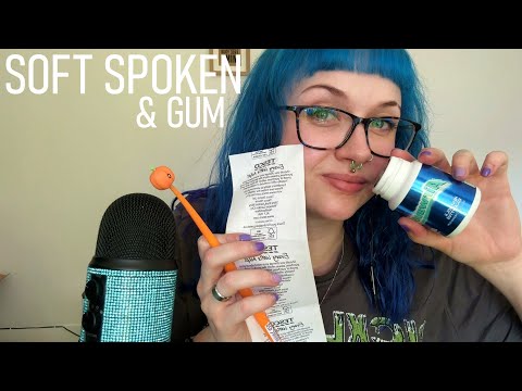 ASMR Soft Speaking My Food Shop Receipt & Chewing Gum 🛒