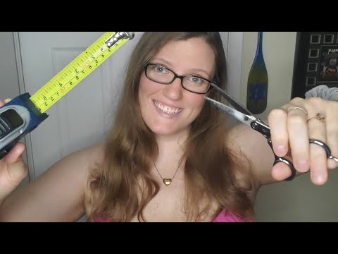 [ASMR] Cutting Your Hair & Measuring Roleplay (Headphones Recommended, scissors, water, soft-spoken)