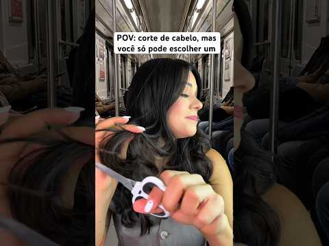 POV: corte de cabelo, mas você só pode escolher um #asmr #humor #comedia #asmrsounds