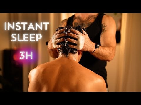 3-Hour Deep Sleep ASMR Soapy Scalp Massage & Shampoo Spa