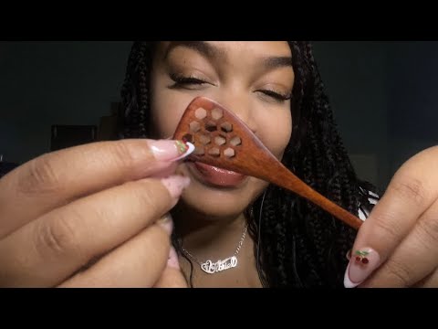 ASMR | New Triggers ⚠️ (Wax Paper & Honey Spoon) | brieasmr