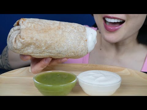 BIG BURRITO (ASMR EATING SOUNDS) NO TALKING | SAS-ASMR