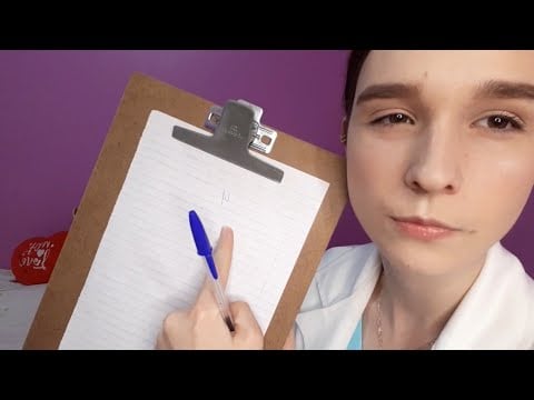 ASMR MÉDICA SEM PACIÊNCIA TE EXAMINANDO SUPER RÁPIDO EXAME DE NERVOS CRANIANOS