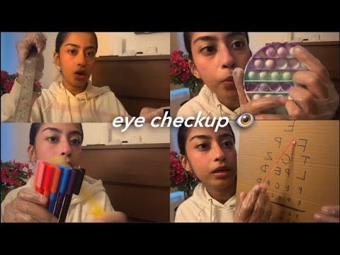 ASMR eye doctor roleplay | full exam
