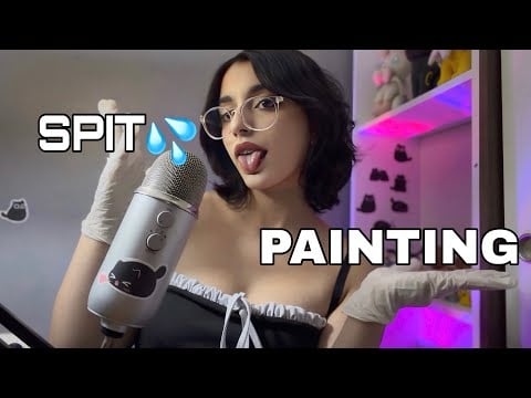 türkçe asmr - spit painting , nefes sesleri latex eldivenleriyle
