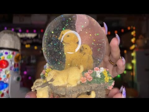 asmr/ the grand finale of the vintage snow globe collection🌼💜