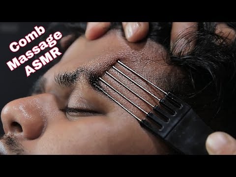 This ASMR Comb Massage Will Make You Sleepy | Head Massage With Comb and Neck Crack ASMR