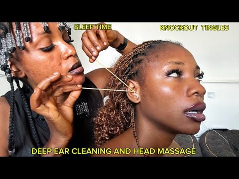Best ASMR for SleepAggressive Ear Cleaning, HairPlay, Mouth Sounds, Head & Shoulder Massage