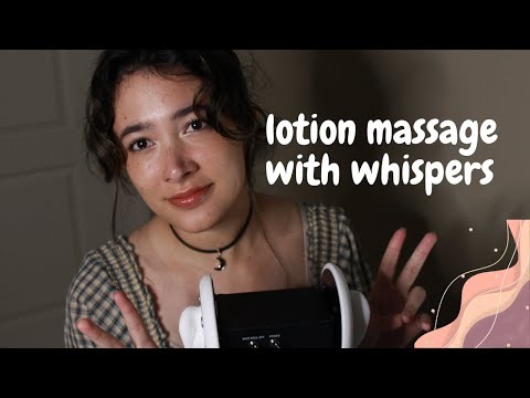 ASMR 🧴 Inaudible Whispering While I Give You a Lotion Massage