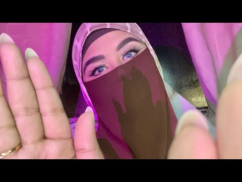 ASMR - RELAXING HAND MOVEMENTS , FACE TOUCHING ,MIRROR TOUCHING  #asmr #handmovements #asmrniqarbie