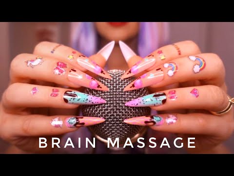 ASMR BRAIN Massage 🔥 Mic Scratching, Crunchy Sounds, Mic Brushing, Tapping, Plastic Wrap, No Talking